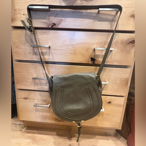 CHLOÉ Olive Green Saddle Bag - great condition, no scratches or marks - Picture 8 of 9